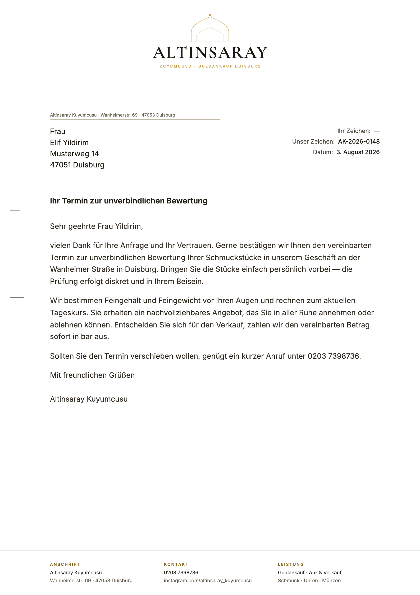 Briefbogen Konzept 1