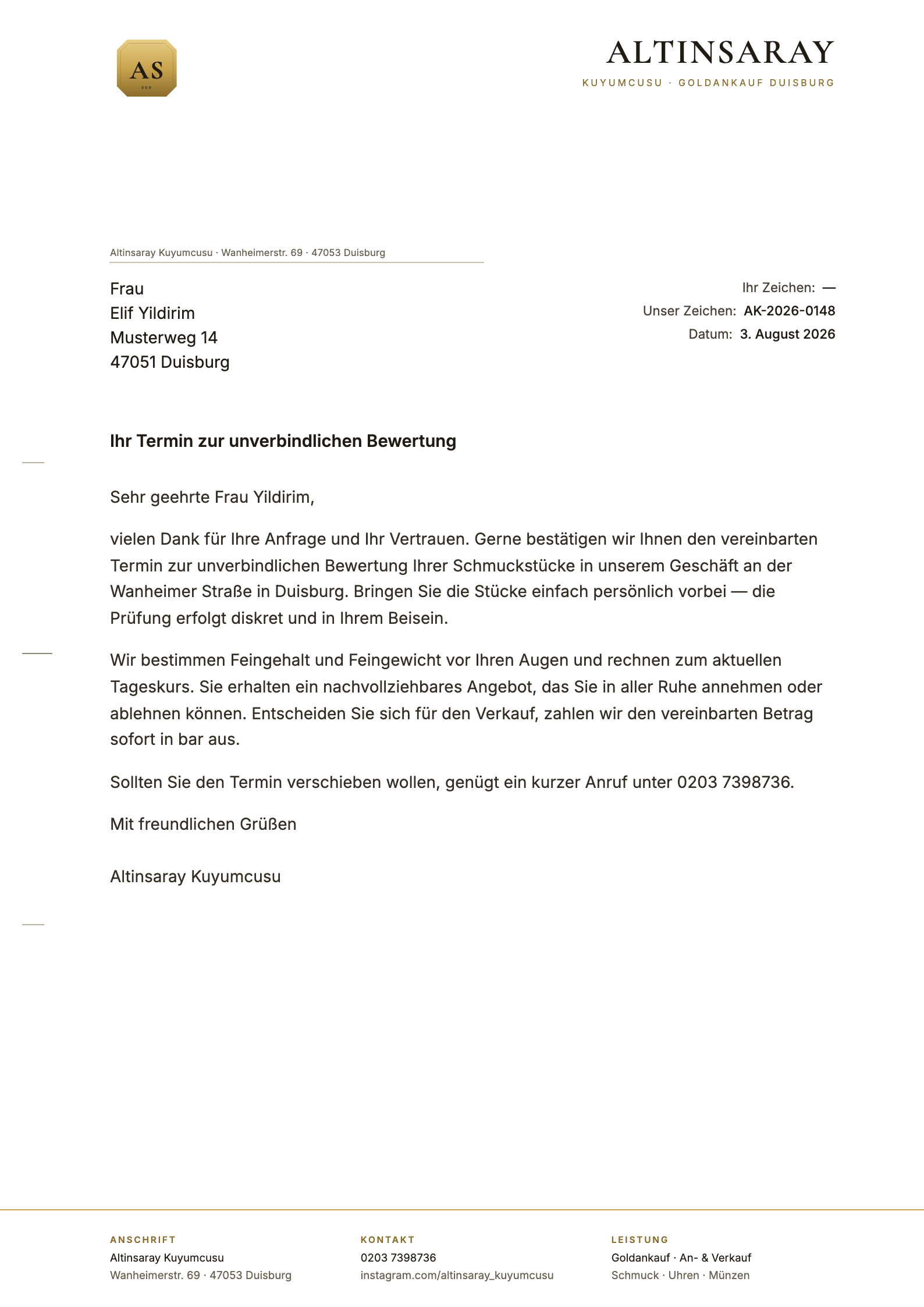 Briefbogen Konzept 3